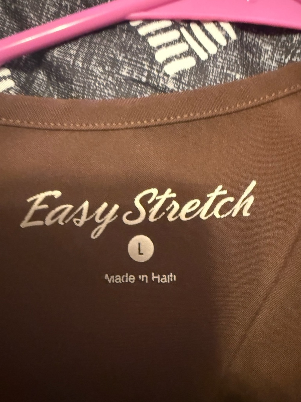 Easy Stretch Brown scrub set  - Size L